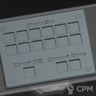 Описание картинки Ateptus sororitas - Miracle_Dice_tray от Destr по цене 1 000руб | Свободный Рынок Миниатюр - СРМ