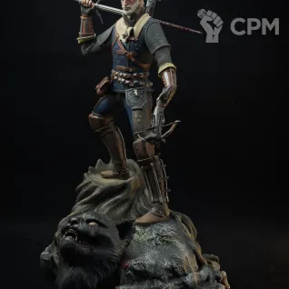 Описание картинки Фигурка Геральт из Ривии Ведьмак от Prime Scale Studio по цене 21 000руб | Свободный Рынок Миниатюр - СРМ