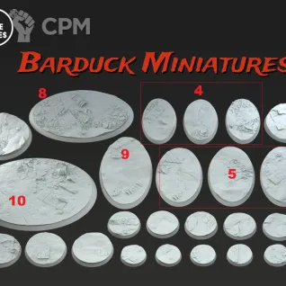 Описание картинки Базы/Подставки Jackals Круглые 50мм от Barduck Miniatures по цене 465руб | Свободный Рынок Миниатюр - СРМ