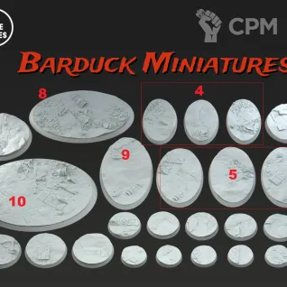 Описание картинки Базы/Подставки Jackals Круглые 40мм от Barduck Miniatures по цене 529руб | Свободный Рынок Миниатюр - СРМ