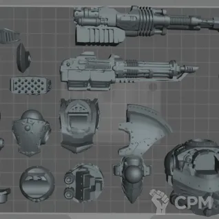 Описание картинки Telemon Heavy Dreadnought от Knight of Light по цене 850руб | Свободный Рынок Миниатюр - СРМ
