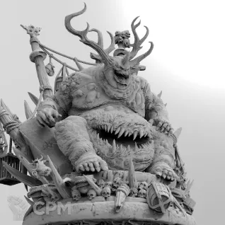 Описание картинки Ку'гат (Ku'gath) Чумной Отец (Plaguefather)  Great Unclean One от WastelandMiniatures по цене 3 400руб | Свободный Рынок Миниатюр - СРМ