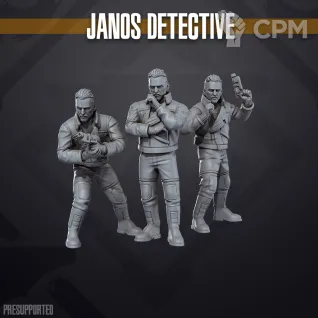 Описание картинки Janos Detective от Manufactorum76 по цене 160руб | Свободный Рынок Миниатюр - СРМ