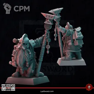 Описание картинки Dwarven Holds/Rune Priest 2 от Barduck Miniatures по цене 239руб | Свободный Рынок Миниатюр - СРМ