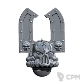 Описание картинки 1:18 Berzerks Helmet ver.2 (JOY TOY SIZE) от 3D Print Workshop по цене 187руб | Свободный Рынок Миниатюр - СРМ