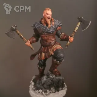 Описание картинки фигурка Эйвор Варинсон из игры Assassin’s Creed Valhalla от Longren по цене 1 800руб | Свободный Рынок Миниатюр - СРМ