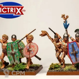 Описание картинки Ancient Gallic Naked Fanatics от Base 28 по цене 2 944руб | Свободный Рынок Миниатюр - СРМ