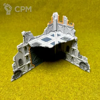 Описание картинки Террейн Armored set Руина C большая 2 этажа от Террейн и миниатюры по цене 750руб | Свободный Рынок Миниатюр - СРМ