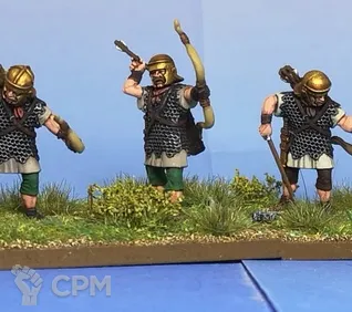 Описание картинки Early Imperial Roman Auxiliary Archers от Base 28 по цене 3 540руб | Свободный Рынок Миниатюр - СРМ