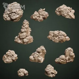Описание картинки Mossy Rocks от Орки с наГорки по цене 200руб | Свободный Рынок Миниатюр - СРМ