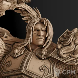 Описание картинки Varian Wrynn Фигурка (World of Warcraft) от GAS3TXD  по цене 4 100руб | Свободный Рынок Миниатюр - СРМ