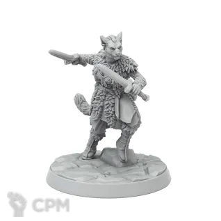Описание картинки Female Khajiit - The Elder Scrolls Call to Arms от Критикал Принт по цене 200руб | Свободный Рынок Миниатюр - СРМ