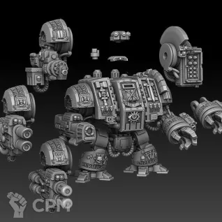 Описание картинки Дредноут Грей найтов(со всеми закачками 2900) от 3D Wargaming по цене 1 850руб | Свободный Рынок Миниатюр - СРМ
