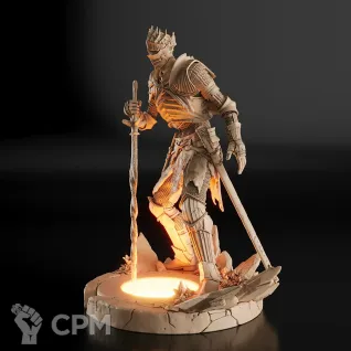 Описание картинки Soul of Cinder Фигурка (Dark Souls) от GAS3TXD  по цене 2 900руб | Свободный Рынок Миниатюр - СРМ