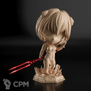 Описание картинки Rei Chibi Фигурка (Evangelion) от GAS3TXD  по цене 2 000руб | Свободный Рынок Миниатюр - СРМ