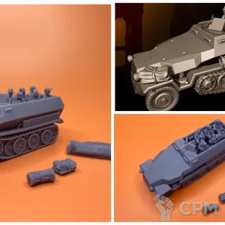 Описание картинки SDKFZ 251 Halftrack от Milestone по цене 1 800руб | Свободный Рынок Миниатюр - СРМ