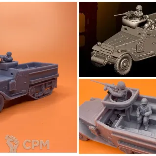 Описание картинки M3 HALFTRACK от Milestone по цене 1 500руб | Свободный Рынок Миниатюр - СРМ