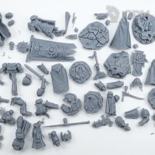Описание картинки Captain Titus and The Wardens of Ultramar (2026) от WastelandMiniatures по цене 1 150руб | Свободный Рынок Миниатюр - СРМ