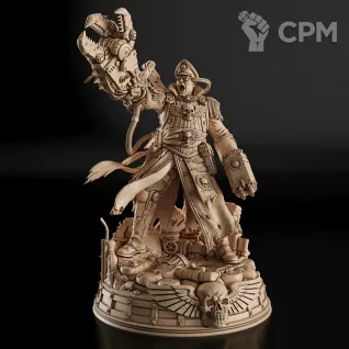 Описание картинки Commissar Sebastian Yarrick Фигурка (Warhammer) от GAS3TXD  по цене 4 600руб | Свободный Рынок Миниатюр - СРМ