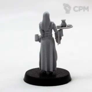 Описание картинки Barmaid 28mm от Fantasy Minis по цене 200руб | Свободный Рынок Миниатюр - СРМ