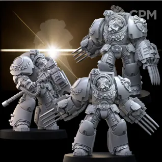 Описание картинки Терминаторы Примарисы / цена за 1модель от 3D Wargaming по цене 300руб | Свободный Рынок Миниатюр - СРМ