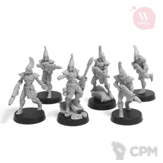 Описание картинки Flaming Drakes Squad (male warriors) от Артель W по цене 2 900руб | Свободный Рынок Миниатюр - СРМ