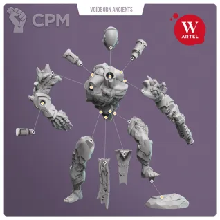 Описание картинки Flesh Golems of Voidborn Ancients от Артель W по цене 2 400руб | Свободный Рынок Миниатюр - СРМ