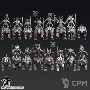 Описание картинки bloodcrusher Rider от Manufactorum76 по цене 900руб | Свободный Рынок Миниатюр - СРМ
