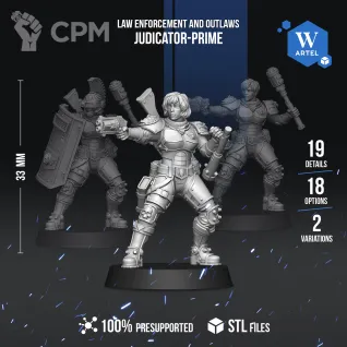 Описание картинки Judicator-Prime от WebWay 3D по цене 430руб | Свободный Рынок Миниатюр - СРМ
