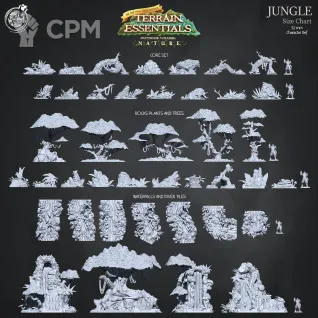 Описание картинки Jungle Core Set от Studio Cockatoo по цене 7 400руб | Свободный Рынок Миниатюр - СРМ