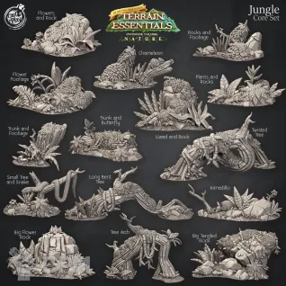 Описание картинки Jungle Core Set от Studio Cockatoo по цене 7 400руб | Свободный Рынок Миниатюр - СРМ