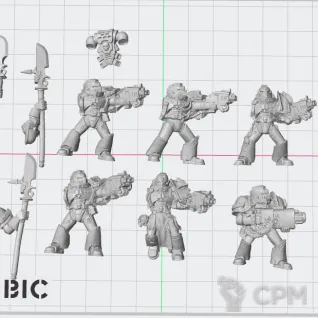 Описание картинки Justicar And Power Armour от White Rhino по цене 799руб | Свободный Рынок Миниатюр - СРМ