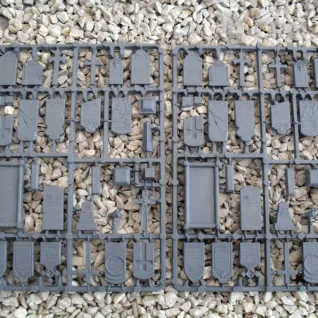 Описание картинки GRAVES  Grave Stones (plastic) от Base 28 по цене 1 250руб | Свободный Рынок Миниатюр - СРМ