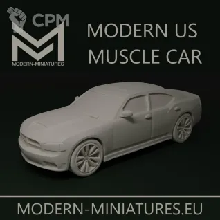 Описание картинки Modern us muscle car от Wardog Workshop по цене 1 400руб | Свободный Рынок Миниатюр - СРМ