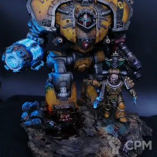 Описание картинки Saturnine Siege Dreadnought Imperial Fists от @Avdohaprint по цене 5 000руб | Свободный Рынок Миниатюр - СРМ