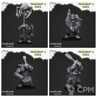 Описание картинки Armoured Orcs от 3DPrintClub по цене 200руб | Свободный Рынок Миниатюр - СРМ
