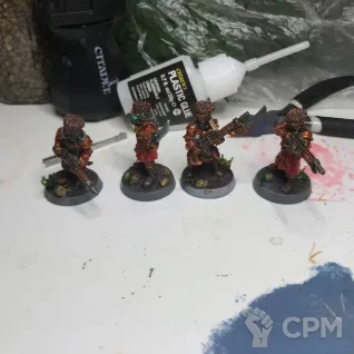 Описание картинки Vostroyan Troopers от Stark Foundry по цене 2 700руб | Свободный Рынок Миниатюр - СРМ