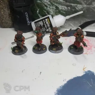 Описание картинки Vostroyan Guardsmen 6 от Stark Foundry по цене 310руб | Свободный Рынок Миниатюр - СРМ