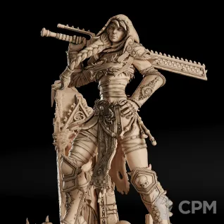 Описание картинки Blood Red Hood Фигурка (Warhammer) от GAS3TXD  по цене 4 500руб | Свободный Рынок Миниатюр - СРМ