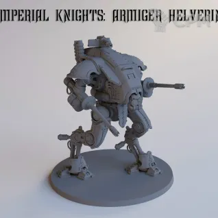 Описание картинки Armiger Helverin / Армигер Хелверин / Warhammer 40000 (Вархаммер 40000) / Imperial knights от Лавка Приключенца по цене 499руб | Свободный Рынок Миниатюр - СРМ