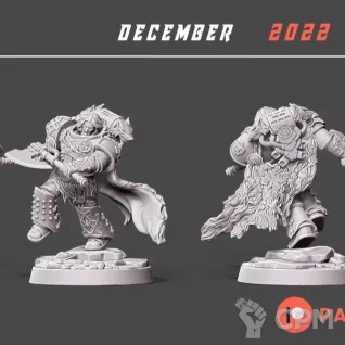 Описание картинки Wolf Guard battle leader альтернативный от Laboratory of Chaos по цене 450руб | Свободный Рынок Миниатюр - СРМ