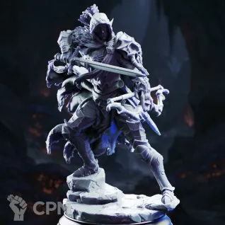 Описание картинки Drow Spider Ranger - Karazor от PocketSized Prints по цене 300руб | Свободный Рынок Миниатюр - СРМ