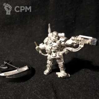 Описание картинки Kasrkin sergeant old от Old Red Goblin по цене 1 500руб | Свободный Рынок Миниатюр - СРМ