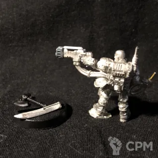 Описание картинки Kasrkin sergeant old от Old Red Goblin по цене 1 000руб | Свободный Рынок Миниатюр - СРМ