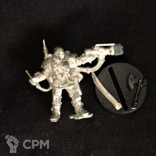 Описание картинки Kasrkin sergeant old от Old Red Goblin по цене 1 000руб | Свободный Рынок Миниатюр - СРМ
