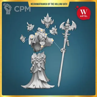 Описание картинки Necromatriarch of the Hollow Oath от Артель W по цене 1 300руб | Свободный Рынок Миниатюр - СРМ