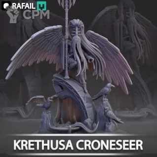 Описание картинки Krethusa the Croneseer от Naggaroth Night по цене 1 800руб | Свободный Рынок Миниатюр - СРМ