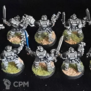 Описание картинки Space Marine Scouts (old, оригинал) от Superguns по цене 3 000руб | Свободный Рынок Миниатюр - СРМ