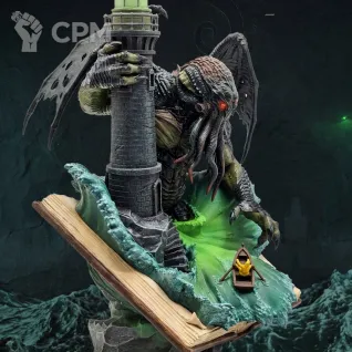 Описание картинки Ктулху (Cthulhu) от Farelit по цене 10 000руб | Свободный Рынок Миниатюр - СРМ