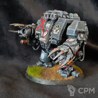 Описание картинки Death Company Dreadnought от Superguns по цене 2 400руб | Свободный Рынок Миниатюр - СРМ